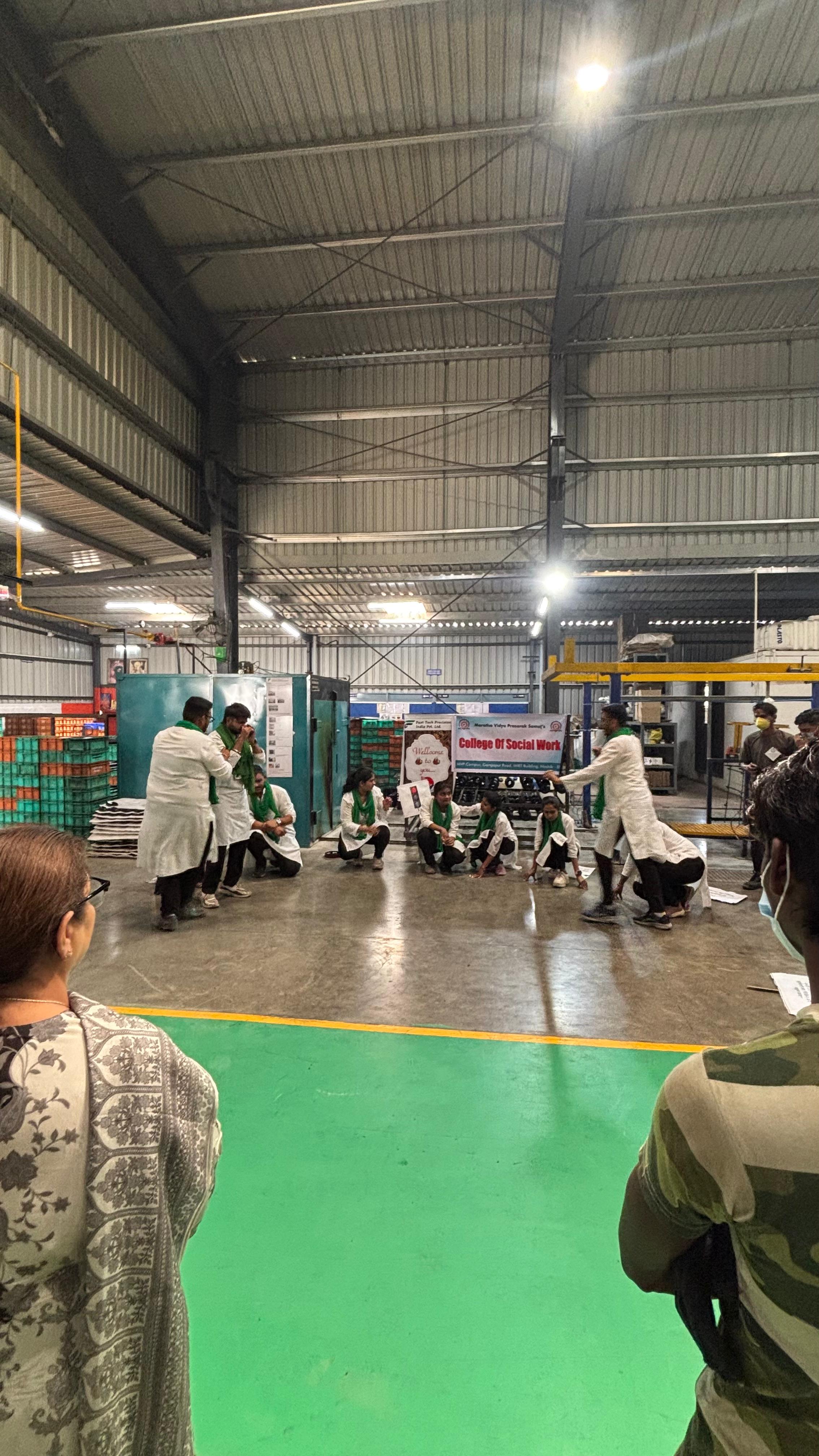 Cultural performance by College of Social Work students at Fastech